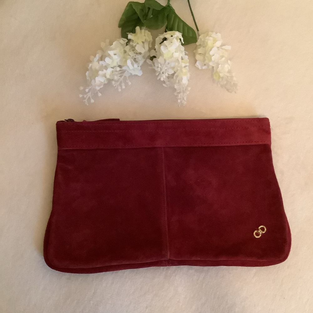 Suede Leather Clutch - Picture 2 of 11